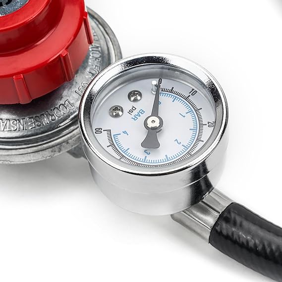 only fire 4Ft 0-30PSI Adjustable Propane Regulator with Tank Gauge QCC-1 Connection Hose for Grills, Turkey Fryers, Burner, Forge, Fire Pit etc - Image 4